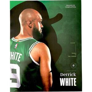 Boston Celtics v San Antonio Spurs 2/12/25 Wembanyama Roster Lineup Poster